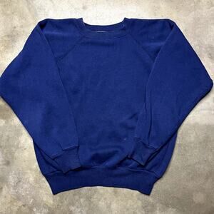 Action Sports Sweater Vintage Women's M Blue 80's (Made In Usa)